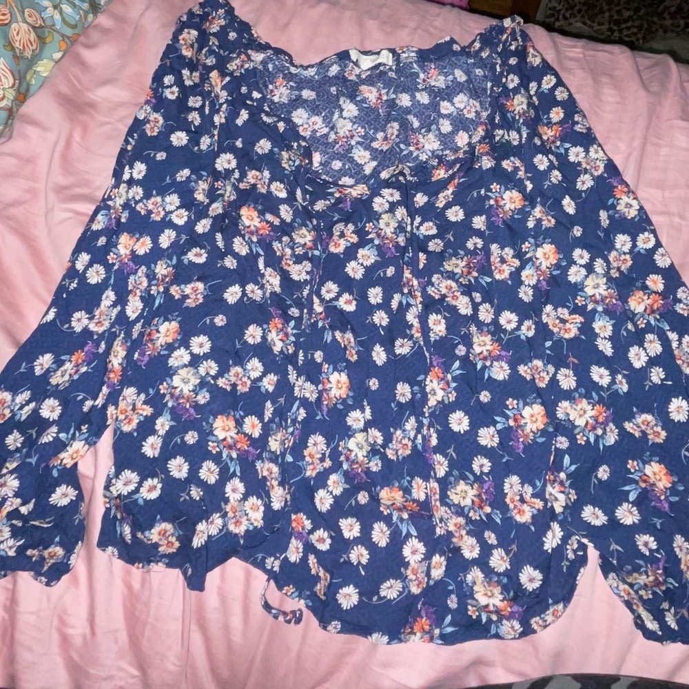 Rewind Womens Crop Floral Top